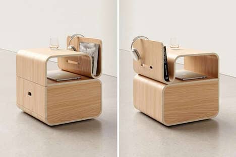 Curvaceous Storage-Focused Nightstands