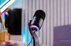 LED-Accented Streaming Microphones