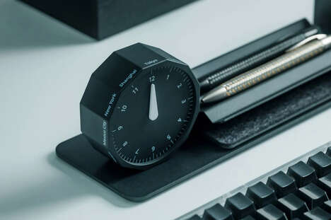 Minimal Global Desk-Side Clocks
