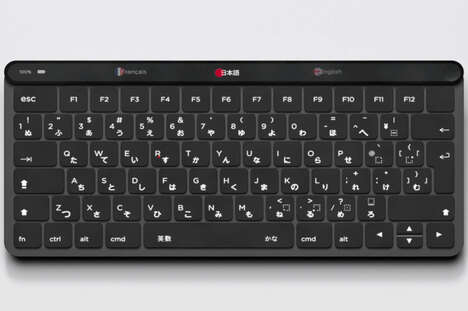 Projector-Equipped Multilingual Keyboards