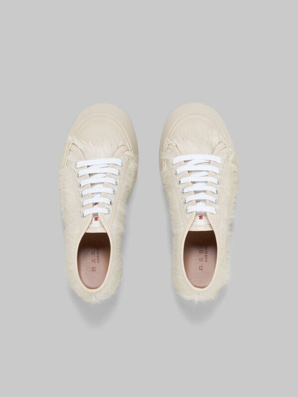 Tufted Lace-Up Sneakers