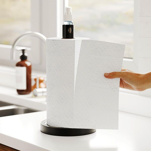 SpaceAid® SprayNeat Paper Towel Holder with Spray Bottle, Under Cabine