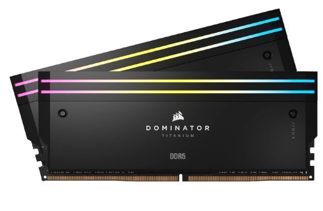 LED-Accented Computer Components : CORSAIR Dominator Titanium RGB DDR5