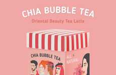 Chia-Infused Tea Lattes