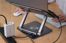 Elevated Rotating Laptop Stands