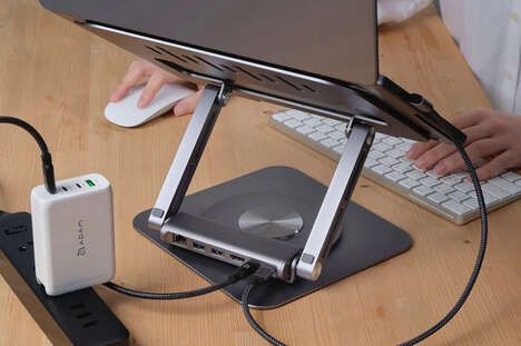 Elevated Rotating Laptop Stands