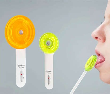Lollipop-Style COVID Tests
