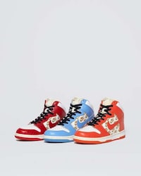 Logo-Detailed Rare Hi-Top Sneakers Image 1