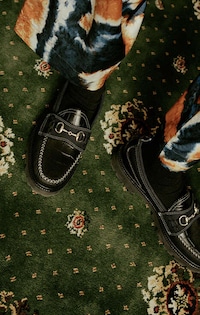 Embossed Patterned Luxe Loafers