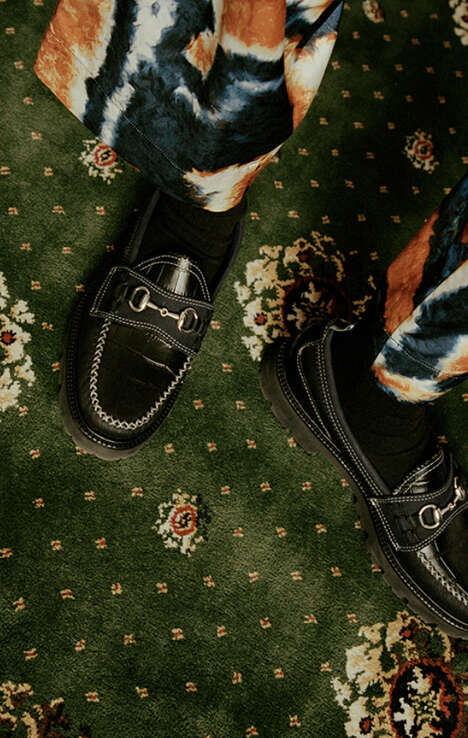 Embossed Patterned Luxe Loafers