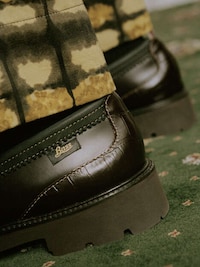 Embossed Patterned Luxe Loafers Image 3