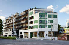 Sawtooth Roof Apartment Blocks