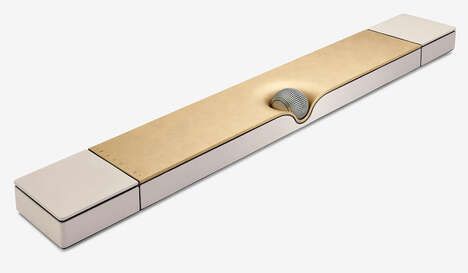 Gold-Detailed Luxe Soundbars