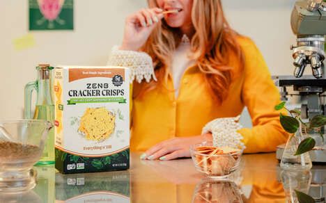 Satiating Plant-Based Snack Crackers