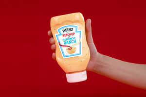 Viral Mashup Condiments : Ketchup and Seemingly Ranch,