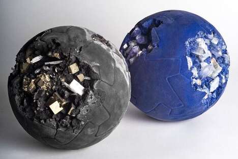 Deconstructed Eroded Soccer Balls