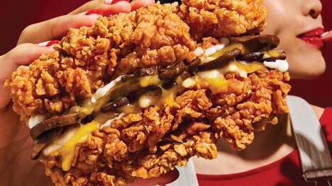 Cheesy Chicken Bun Sandwiches