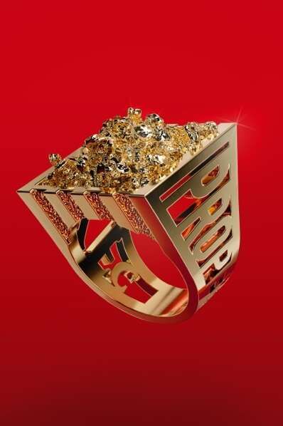 Branded Popcorn-Themed Rings