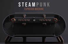 Steampunk Aesthetic Espresso Makers