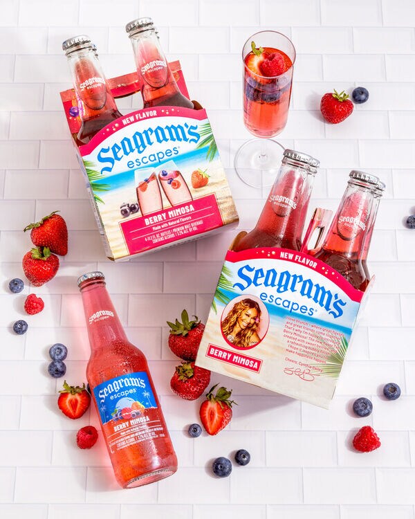 Bottled Berry Mimosas