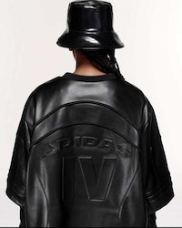 Leathery Black Sporty Fashion Image 1