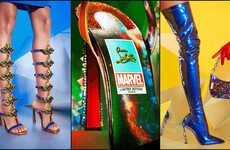 Superhero-Themed Glamorous Shoes