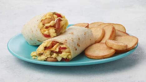 Convenient QSR Breakfast Burritos