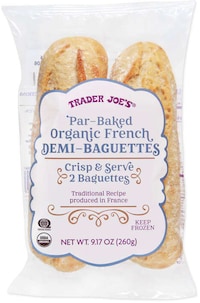Partially Baked French Buagettes