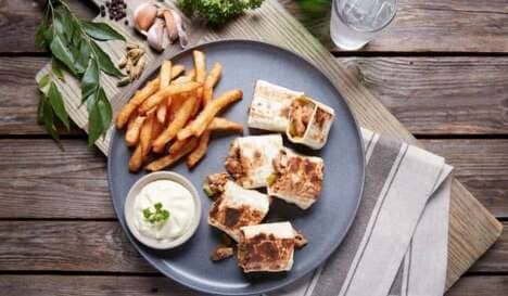 Individually Sliced Shawarma Wraps