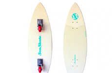 Two-Wheeled Surfing-Inspired Skateboards