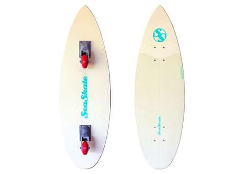 Two-Wheeled Surfing-Inspired Skateboards