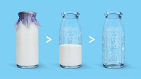Comic Strip Milk Bottles Image 1