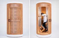 Standing Tranquil Napping Pods