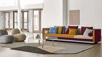 Bauhaus-Themed Contrasting Sofas