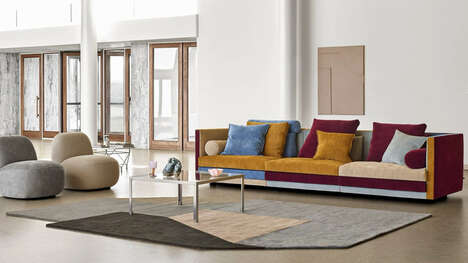 Bauhaus-Themed Contrasting Sofas
