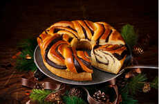 Festive Marbled Brioche Breads