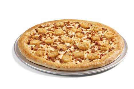 Potato Tot-Covered Pizzas
