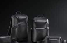 Luxe Recycled Leather Luggage