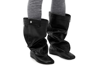 Stealthy Baggy Textural Boots Image 1