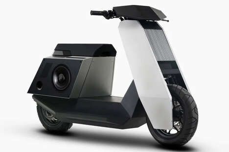 Angular Electric Commuter Scooters