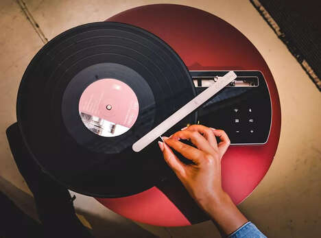 Slim Portable Audio Turntables
