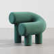 Chunky Cylindrical Lounge Chairs Image 1