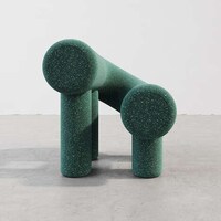 Chunky Cylindrical Lounge Chairs Image 2