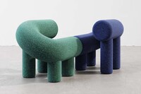 Chunky Cylindrical Lounge Chairs Image 3