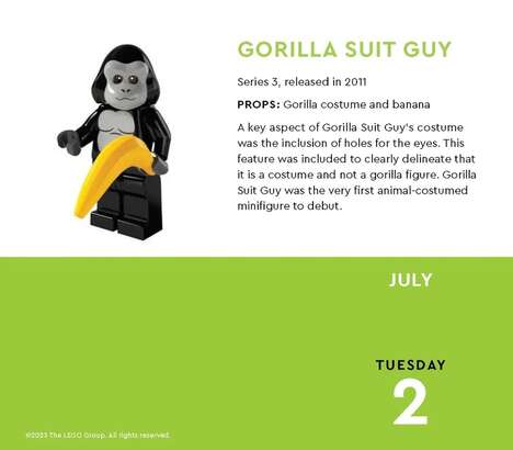 Playful Minifigurine Daily Calendars