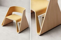 Chic Single-Piece Plywood Chairs Image 1