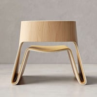 Chic Single-Piece Plywood Chairs Image 4