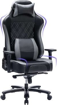 Fan-Equipped Leather Chairs Image 2