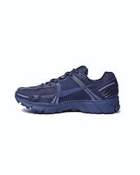 Navy-Tonal Textural Sneakers Image 2