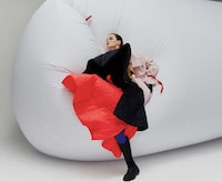 Vibrant Collaborative Geometric Fashion Image 1